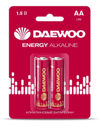 Элемент питания алкалиновый AA/LR6 1.5В Energy Alkaline 2021 BL-2 (уп.2шт)  5029750