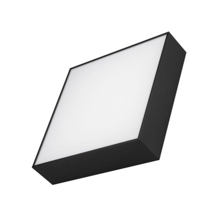 Светильник светодиодный SP-QUADRO-S250x250-25W Day4000 BK 120 deg IP40 230В металл  034789