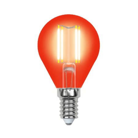 Лампа светодиодная LED-G45-5W/RED/E14 GLA02RD форма "шар" Air color красн. упак. картон  UL-00002985