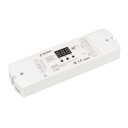 Декодер SMART-DMX512-204-62-RGBW-RDM-SUF (12-48В 4х150-500мА) IP20 пластик  037440