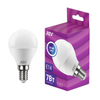 Лампа светодиодная 7Вт G45 шар 4000К нейтр. бел. E14 600лм 180-240В  32341 9