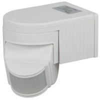 Датчик движения MD 012 макс. нагрузка 1100Вт угол обзора 180град. дальность 12м IP44 бел.  Б0043789