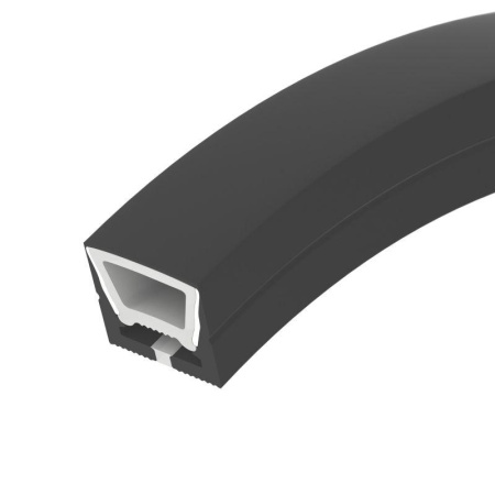 Профиль силиконовый WPH-FLEX-1616-TOP-S11-5m FULL BLACK силикон (уп.5м)  045774