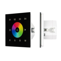 Панель сенсорная DALI-901-11-1G-4SC-RGBW-DT8-IN Black (BUS/230) (IВP20 пластик)  037199