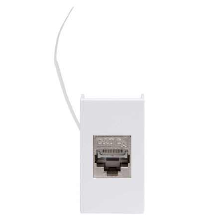 Розетка компьютерная 1-м 1мод. Viva RJ45 кат.6A бел.  45078