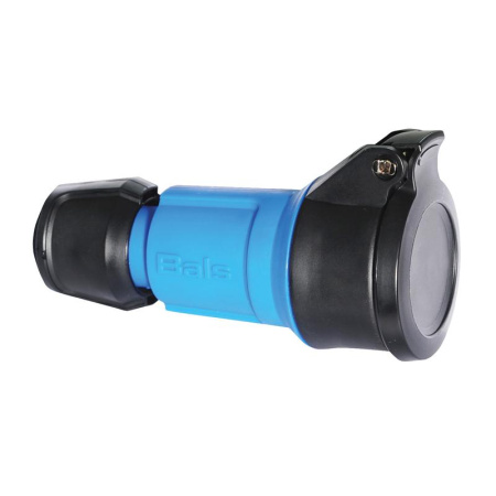 Розетка кабельная Schuko 16А 3п 2P+E 250В IP54 Multi-grip син.  7486