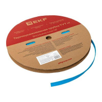 Трубка термоусадочная ТУТ нг 12/6 син. (уп.100м)  tut-12-g