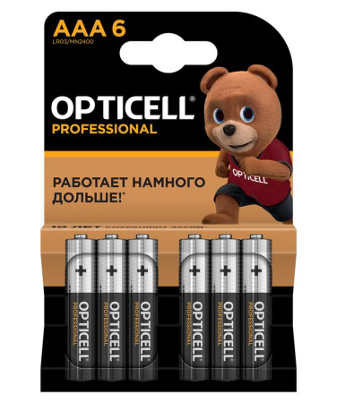 Элемент питания алкалиновый AAA/LR03 (блист. 6шт) Professional  5052004