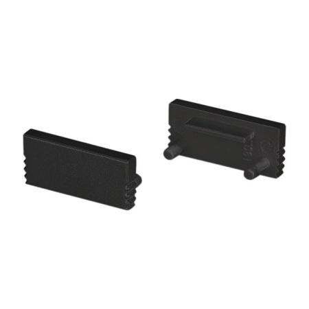 Заглушка SL-SLIM-H7 BLACK глухая пластик  037507