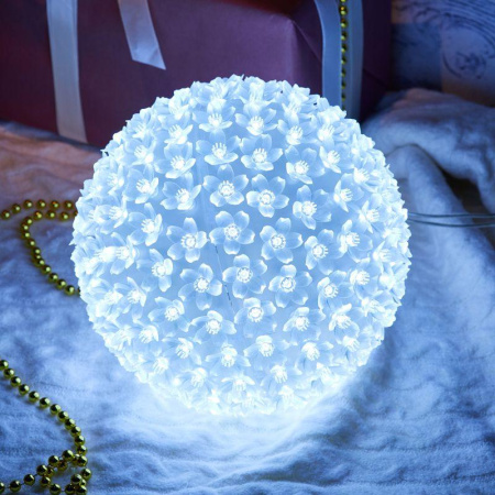 Фигура светодиодная "Шар светодиодный" d20см 200LED бел. 16Вт 230В IP20  501-606