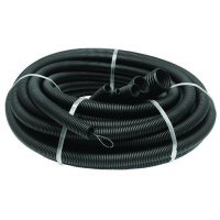 Труба гофрированная ПНД легкая d50мм с протяжкой черн. (уп.15м)  25001