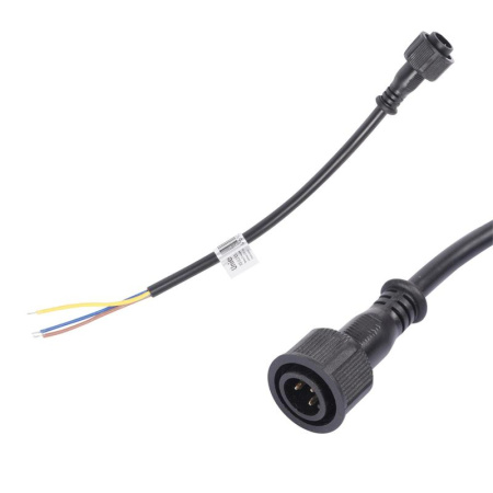 Провод UCX-LL2/L52-0.25M/M7 220V BLACK 25см для подключ. линейных прожекторов 220В L52 L53 разъем "папа"  UL-00009504