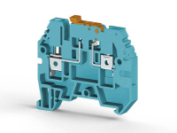 Клеммник с размыкателем на DIN-рейку 4кв.мм син. ASK 3A  353101