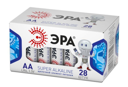 Элемент питания алкалиновый AA/LR6 LR6-28 box (уп.28шт)  Б0002910