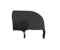 Поворот 90град. для кабель-канала РКК 74х55 Арктика черн.  ПВР-74Х55-Ч