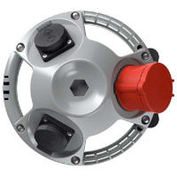 Комбинация розеток 3KRAFT 2хSCHUKO 16А230В и 1хСЕЕ 16А6ч5п400В IP44 черн./серебр. Mennekes 94350SI