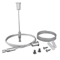 Комплект подвесов для радиусного профиля с проводом питания (уп.2шт)  ALM-3535R-PE-2M