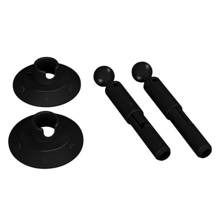Крепление MOONLIGHT-ROUND-D13-S-KIT Black металл (комплект)  043831