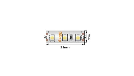 Лента светодиодная стандарт 3528 120LED/м 9.6Вт/м зел. 12В IP66 (уп.5м)  00-00014779