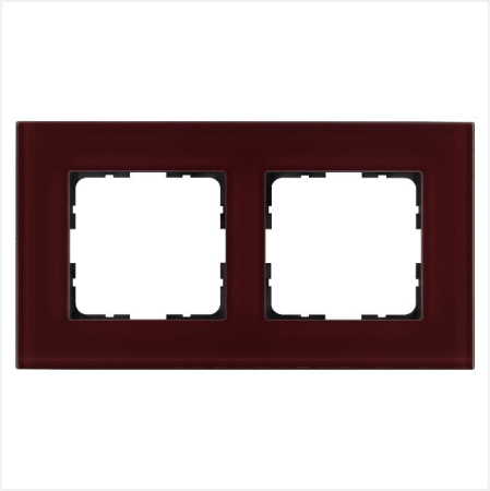 Рамка 2-м G-Glass стекло гранатовый G1002GH