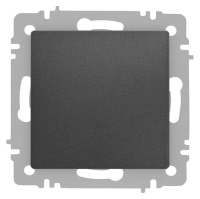 Кнопка Accent 6-109-07 10А-250В IP20 СУ графит  Б0063617