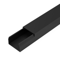 Кабель-канал 25х16 L2000 с двойн. замком черн.  PR03.0212