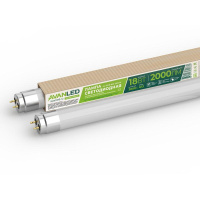 Лампа светодиодная AL T8-18-830-1200-М 18Вт матовая 3000К тепл. бел. G13 2000лм 195-265В (пр-во РФ)  11112301