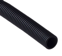 Труба гофрированная ПНД тяжелая d32мм с протяжкой черн. (уп.25м)  23211