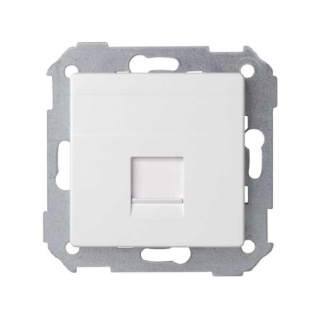 Адаптер на 1 RJ45 коннектор 82 защ. шторки белый  82005-30