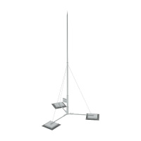 Мачта вольностоящая молниеприемная составная RTVMR-H9.2 HD H=9.2м разборное осн. сталь гор. оцинк. КМ MA0399