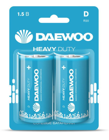 Элемент питания солевой D/R20 1.5В Heavy Duty 2021 BL-2 (уп.2шт)  5029484