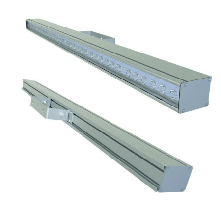 Светильник светодиодный LAD LED LINE-10-40S 40Вт 5000К IP66 5387лм 230В КСС типа "К" серебр.  LADLEDL1040S