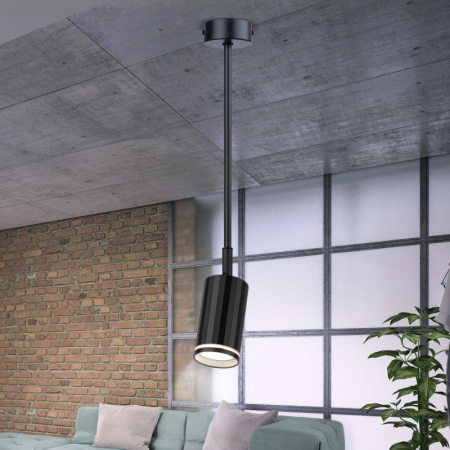 Светильник OL43 BK MR16 GU10 IP20 настенно-потолочный спот черн.  Б0058490