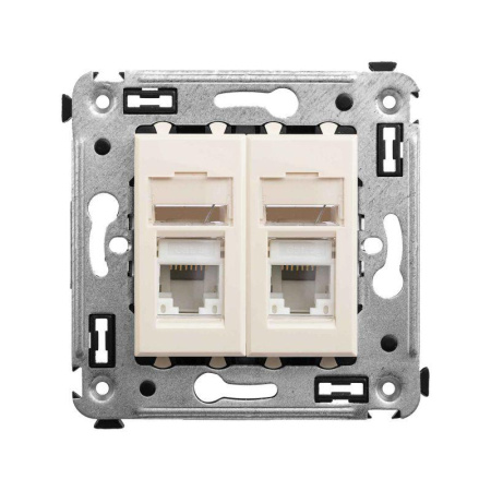 Розетка компьютерная 2-м СП Avanti "Ванильная дымка" RJ45 кат.5E  4405464