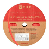 Трубка термоусадочная ТУТ нг 25/12.5 красн. PROxima (уп.50м)  tut-25-r