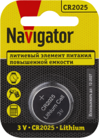 Элемент питания литиевый CR2025 93 822 NBT-CR2025-BP1 (блист.1шт)  93822