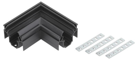 Коннектор угловой TRM-PC20-CC-B для встраив. в натяжной потолок магнитн. шинопровода TRM-PC20 NOVA 48В черн.  Б0054793