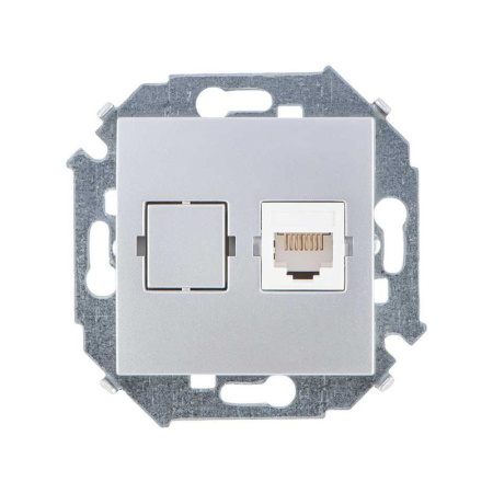 Розетка компьютерная СП  15 RJ45 кат.5E Systimax механизм алюм.  1591598-033