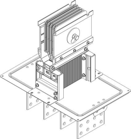 Секция фланцевая Тип2 1600А Al 3L+N+PER НК IP55 тран.  LB-1600A4-25-F-F2