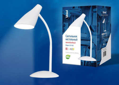 Светильник настольный TLD-562 White/LED/360Lm/4500K/Dimmer 5Вт сенсор. выкл. бел.  UL-00004464