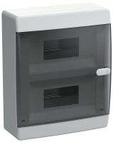 Корпус пластиковый ЩРН-П-18 IP41 черн. прозр. дверь UNION Compact  UIC-KP12-N-18-41-K01