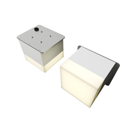 Светильник светодиодный RVE-LBX-LUMO20-PLAZA7510-2-GR квадрат грильято 2шт 65х65х60мм 10Вт встраиваемый 4000К бел.  RVE00003247