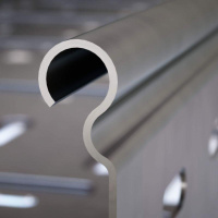 Лоток листовой перфорированный 400х100 L3000 сталь 1мм  35345