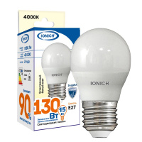 Лампа светодиодная G45 15Вт 4000К Е27 1350лм 230В шар  1825