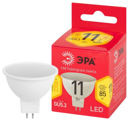 Лампа светодиодная RED LINE LED MR16-11W-827-GU5.3 R GU5.3 11Вт софит тепл. бел. свет  Б0056064