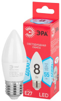Лампа светодиодная RED LINE LED B35-8W-840-E27 R 8Вт B35 свеча 4000К нейтр. бел. E27  Б0050695