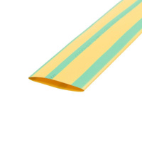 Трубка термоусадочная 50.0/25.0 1м желт./зел.  25-0007