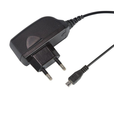 Устройство зарядное сетевое microUSB 220В (СЗУ) (5В 1500мА) шнур 1.2м черн.  16-0260-1
