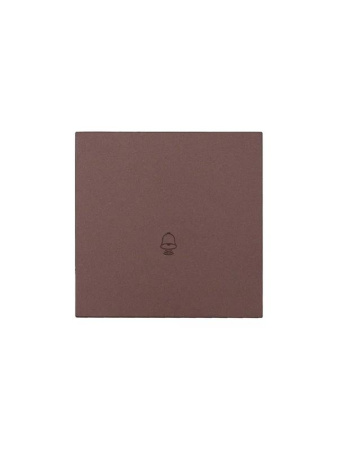 Кнопка звонка СП ZIMA IP20 безвинт. зажим шоколад  704-7388-103QC