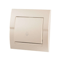 Кнопка звонка Deriy жемчуж./бел. метал.  702-3030-103